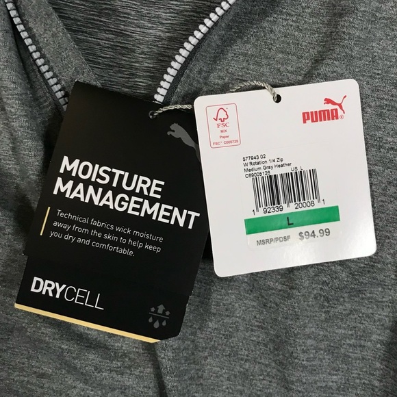 Puma Women’s Rotation Size Large 1/4 Zip Golf Top - Picture 7 of 8